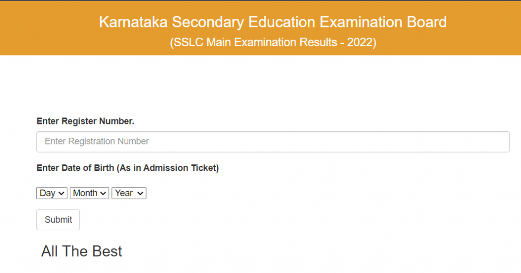 KSEEB SSLC Result